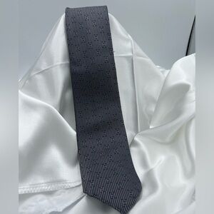 HERMES 100% Silk Tie Grey